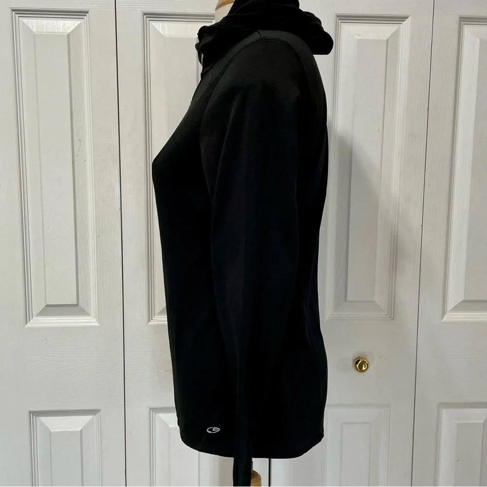 Champion Women's Black Quarter-Zip Semi Fitted Hoodie - Picture 3 of 6
